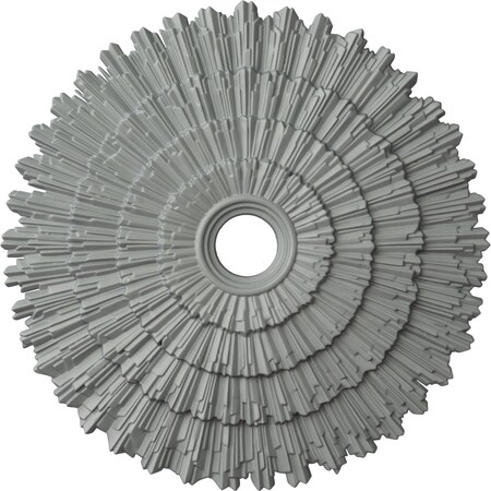 Ekena Millwork Eryn Ceiling Medallion (Fits Canopies up to 4"), 24 3/4"OD x 3 1/4"ID x 1 7/8"P, Primed White CM24EN